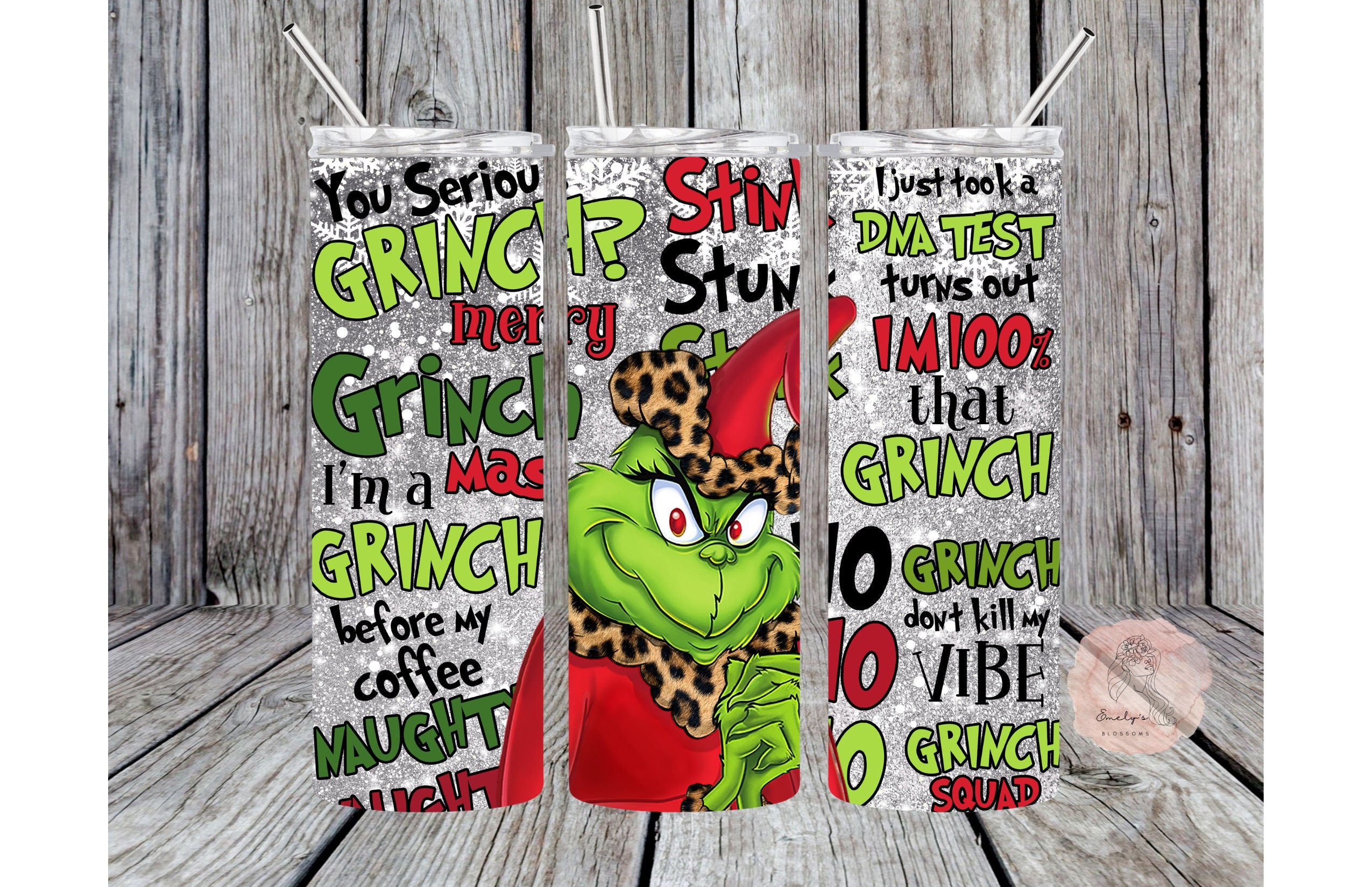 20oz Grinch Stink Stank Stuck Tumbler