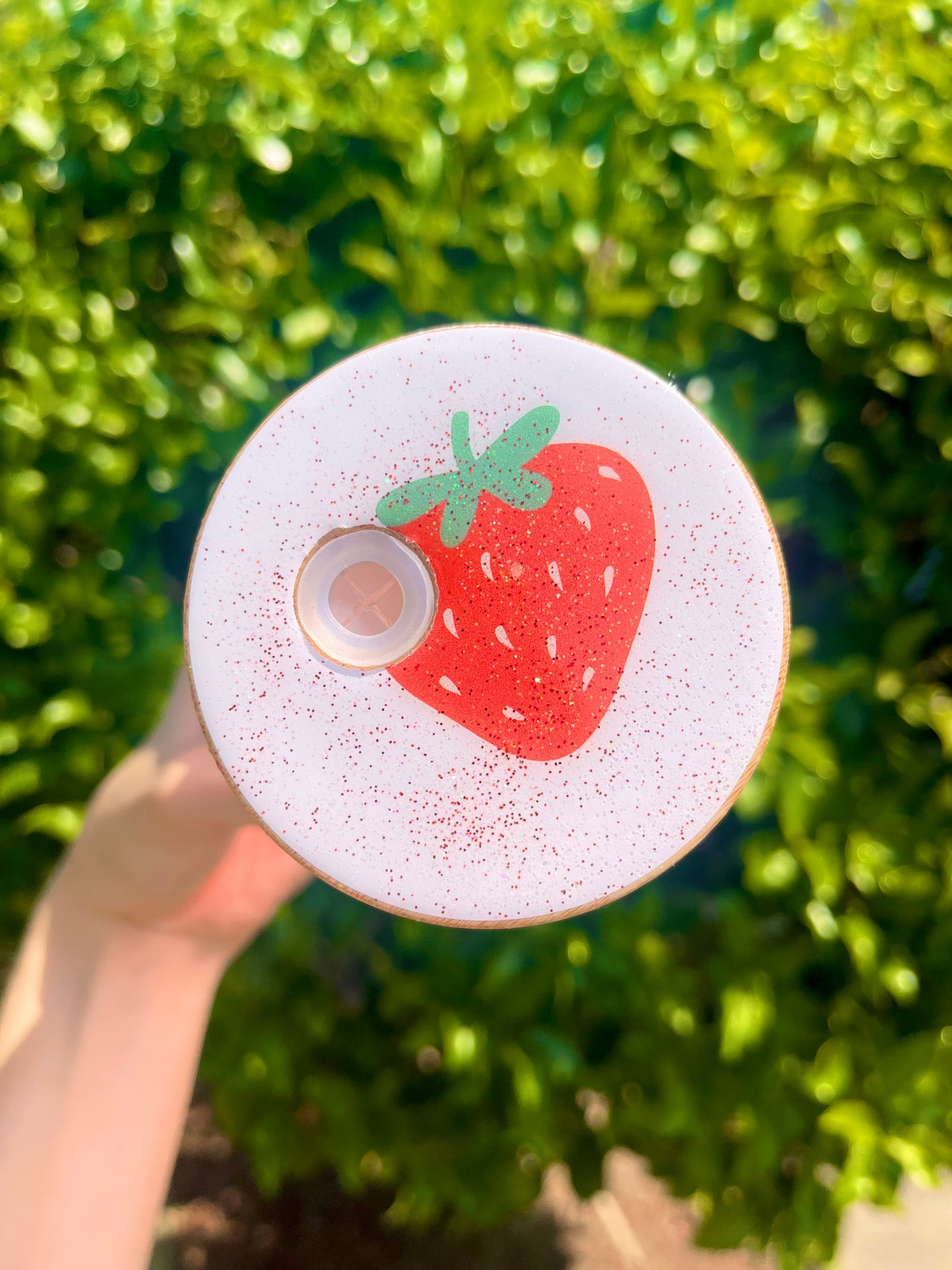 Cute Strawberry Glass Cup,  Strawberry Frosted Glass Cup , Strawberry Clear Glass Cup, gift for her, gift for him
