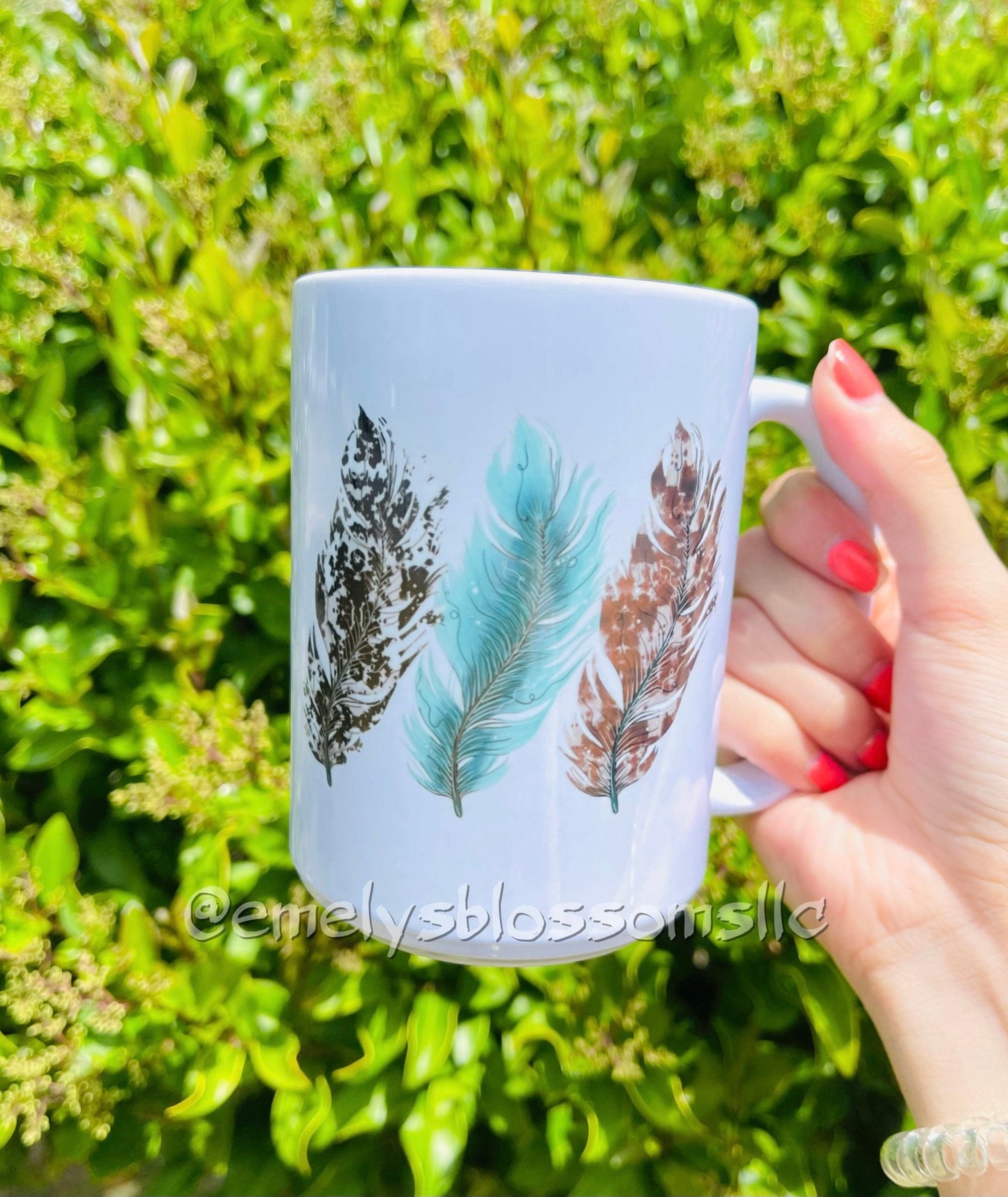 Feather Coffee Mug | coffee mug | feathers |