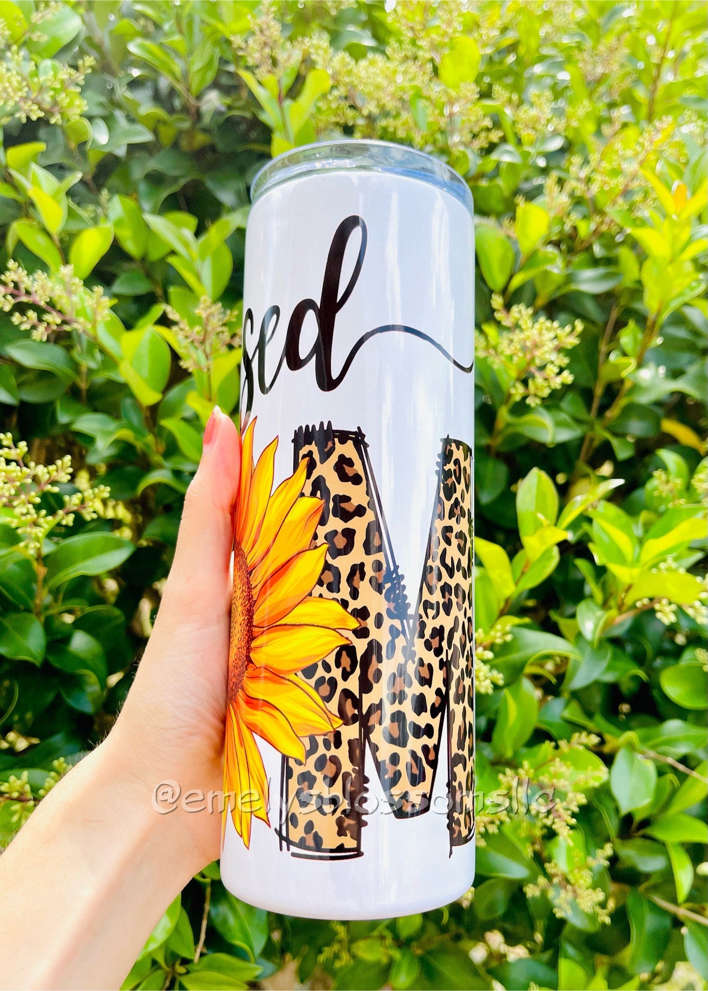 Blessed Mom Tumbler | sunflower | blessed | Mother’s Day | gift for her | mother | mama | mother | mommy | happy Mother’s Day