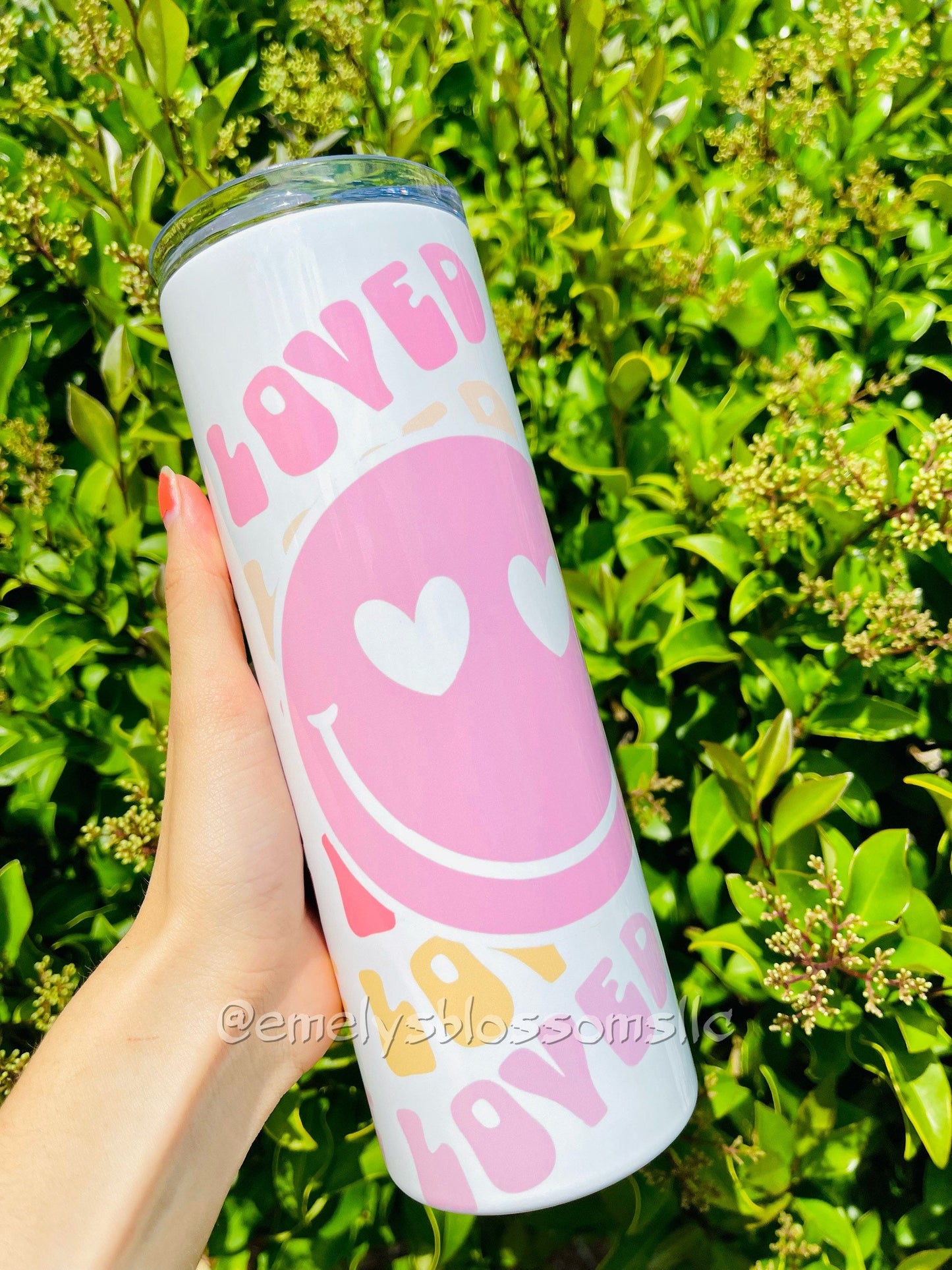 Loved Mama Tumbler | pink tumbler | Mother’s Day | gift for her | mother | mama | mother | mommy | happy Mother’s Day