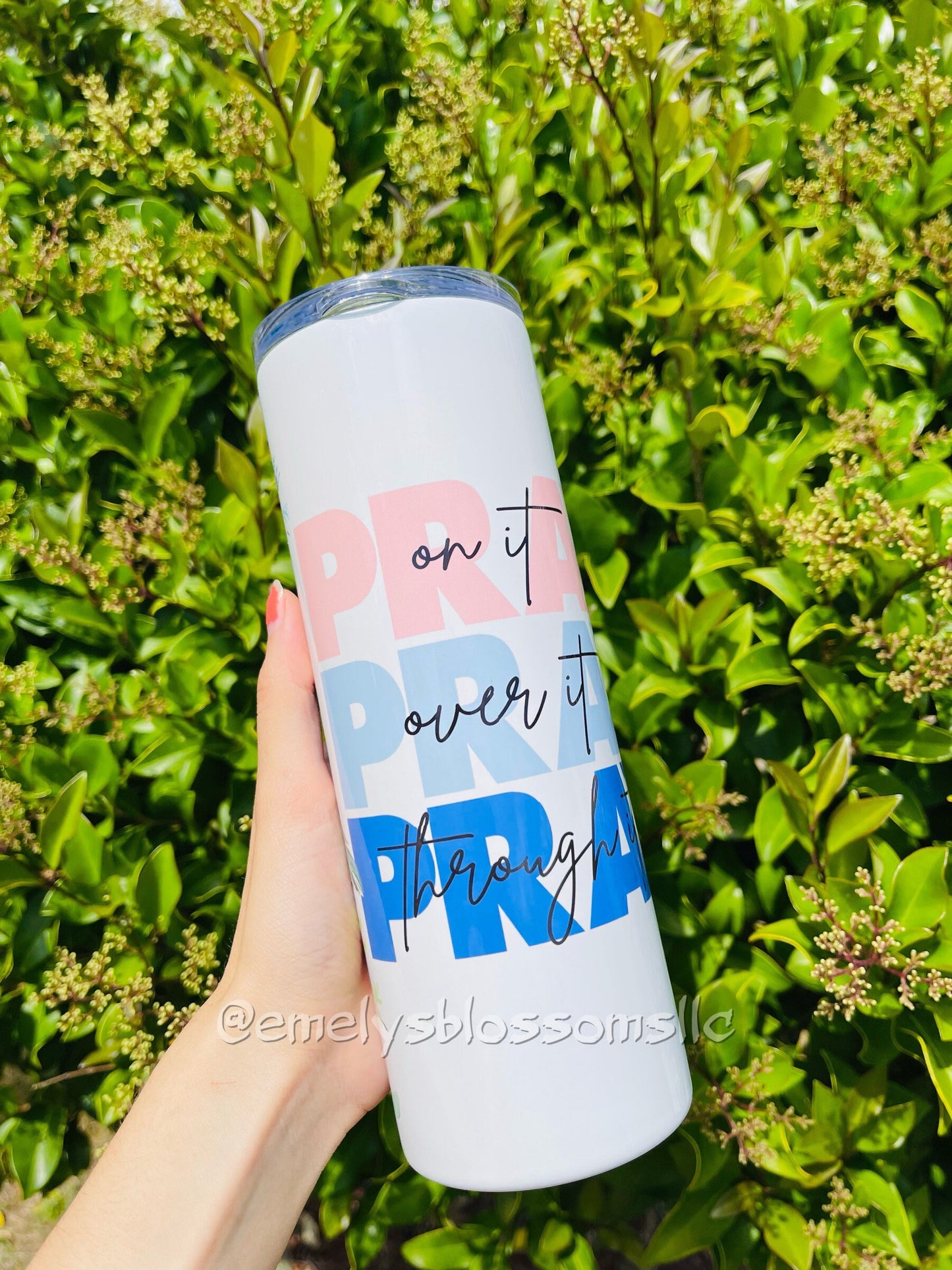 Pray On It Tumbler | Pray on it | Pray over it | Pray through it | biblical | pray | blessed | cute tumbler |