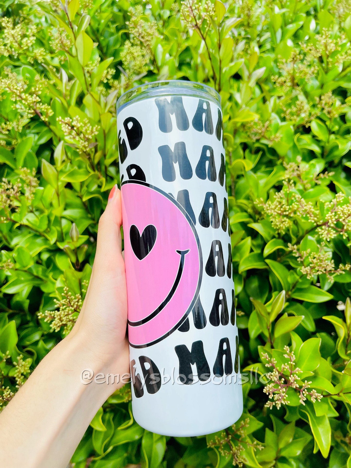 Loved Mama Tumbler | Black and Pink Tumbler | Mother’s Day | gift for her | mother, mama, mommy | Happy Mother's Day