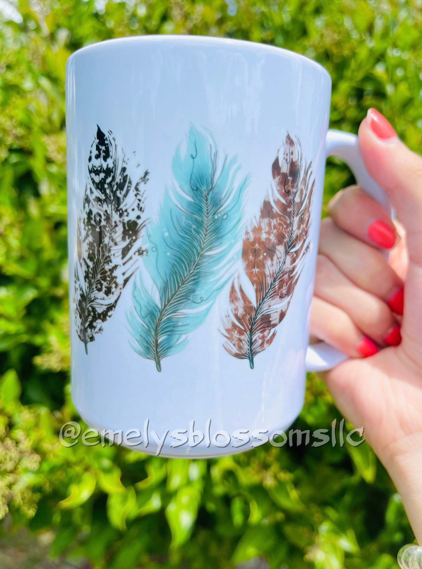 Feather Coffee Mug | coffee mug | feathers |