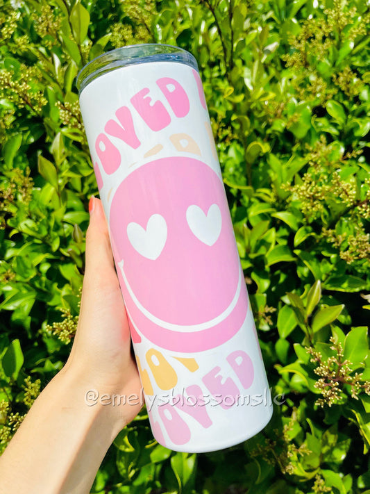 Loved Mama Tumbler | pink tumbler | Mother’s Day | gift for her | mother | mama | mother | mommy | happy Mother’s Day