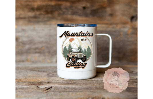 Mountains are Calling camping mug| Camping mug| Gift| Camp Life mug | Gift for her | Gift for him |