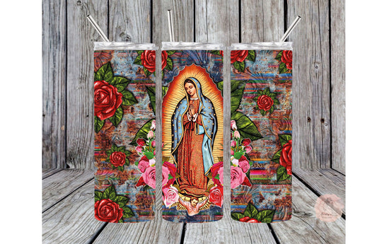 Virgen de Guadalupe tumbler | Dia de la Virgen de Guadalupe tumbler | Day of the Virgin of Guadalupe tumbler  |Christmas Tumbler|