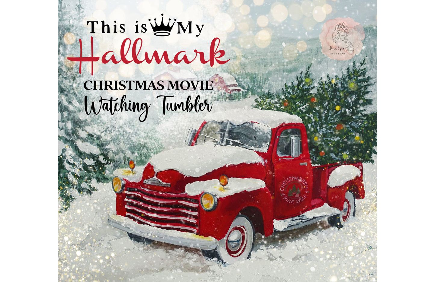 This is my Hallmark Christmas movie watching Tumbler| Christmas tumbler | Christmas cup | Hallmark tumbler | Holiday Christmas tumbler