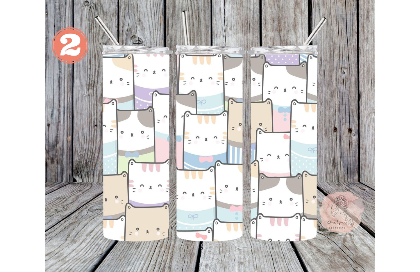 Cat Tumbler | Cats | Animals | Kittens | Cute Cat Tumbler | Cat Collage Cup