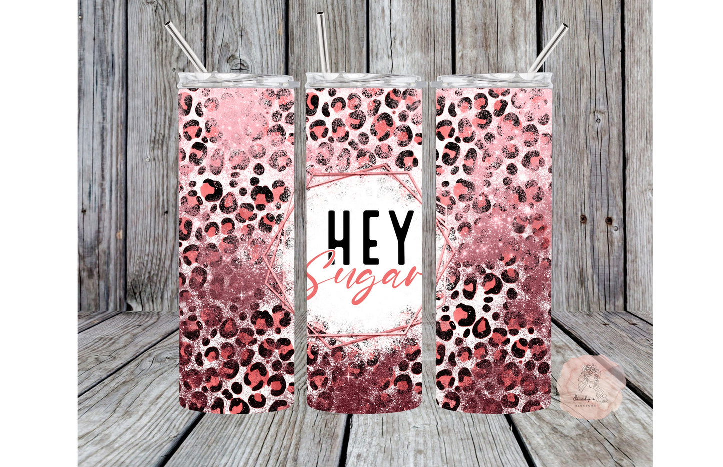 Hey Sugar Valentines Day Tumbler | Valentines Day Tumbler| Pink tumbler | Red Tumbler | Pig Tumbler