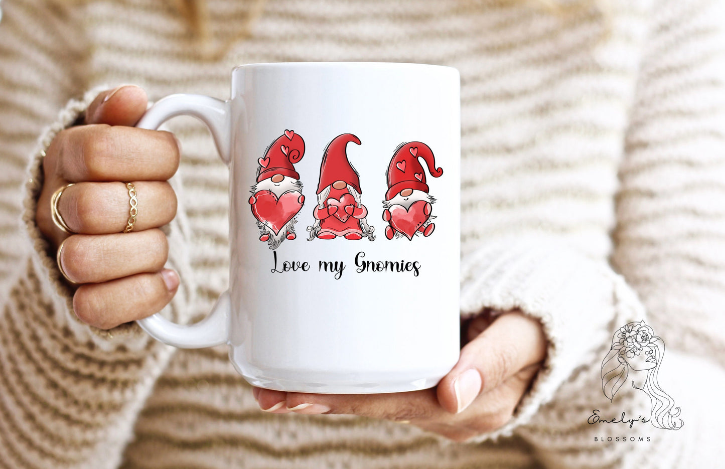 Love my Gnomies Coffee Mug| Gnome Coffee Mug | Valentines Day Coffee Mug| Valentine Coffee Mug| XOXO| Be mine| Love| For her | For him |