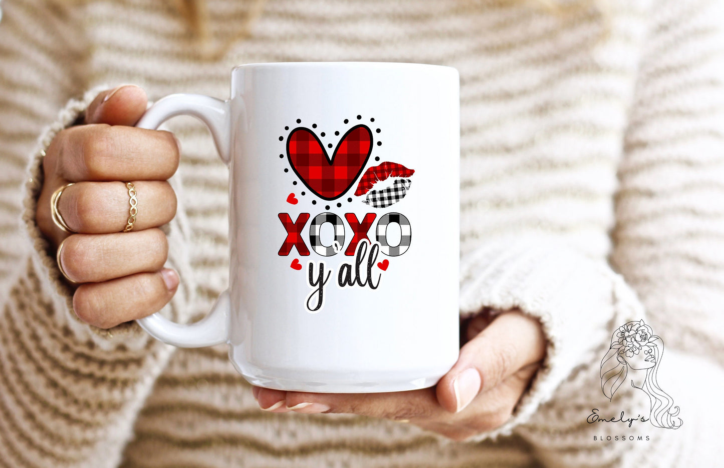 XOXO Ya'll Coffee Mug | Valentines Day Coffee Mug| Valentine Coffee Mug| XOXO| Be mine| Love| For her | For him |