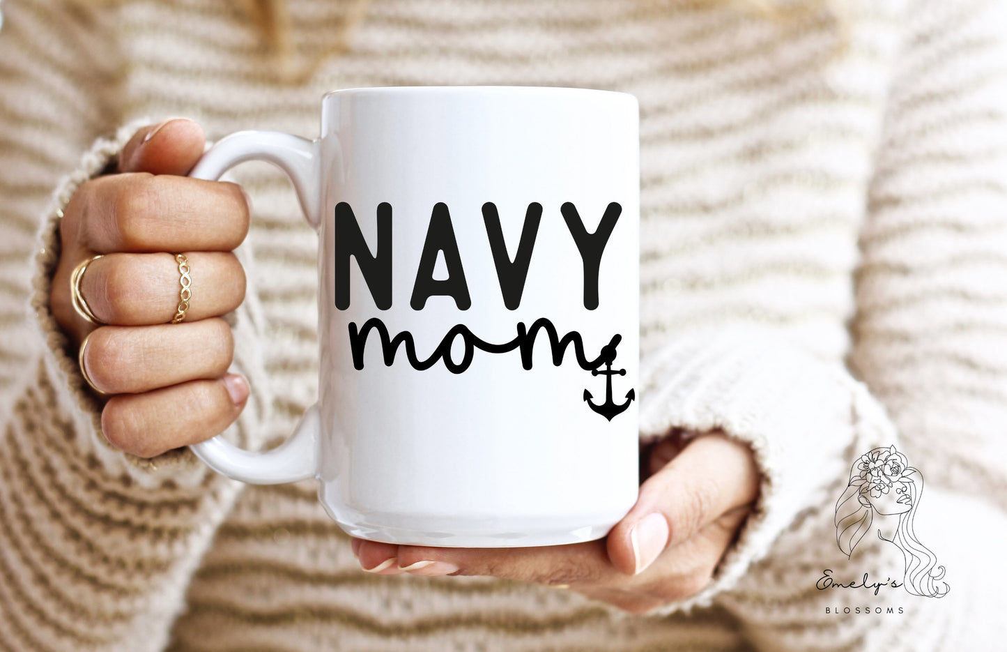 Navy Mom Coffee Mug | Navy Mama Cup| USN Mom Mug | Military Mom | Gift for her |