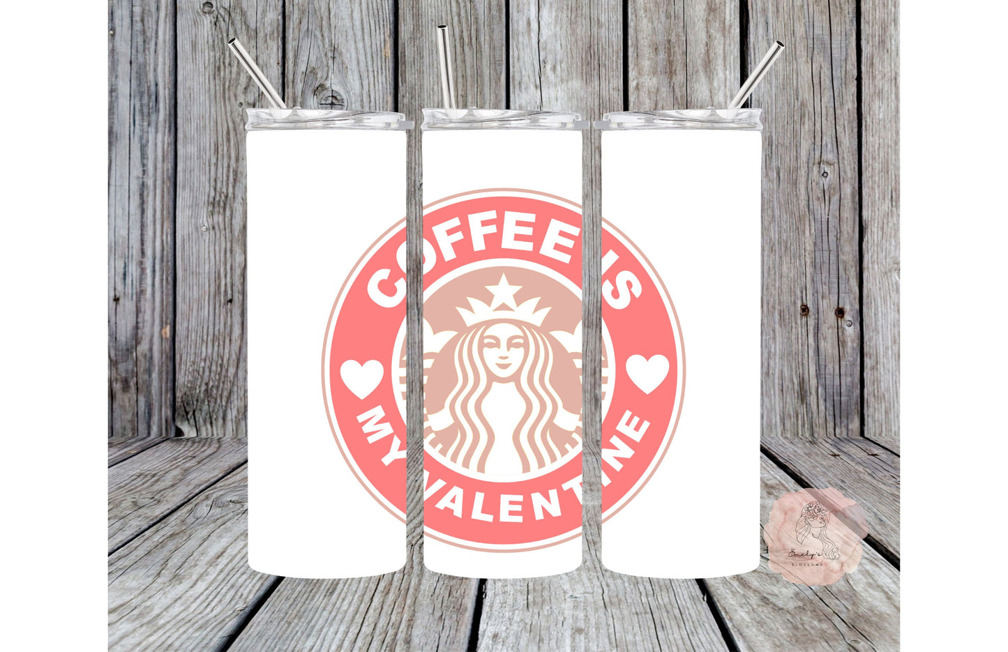 Coffee is my Valentine Tumbler| Valentines Day Tumbler | Valentine Tumbler| Pink Red Tumbler | Hearts Tumbler | XOXO| Be Mine Tumbler