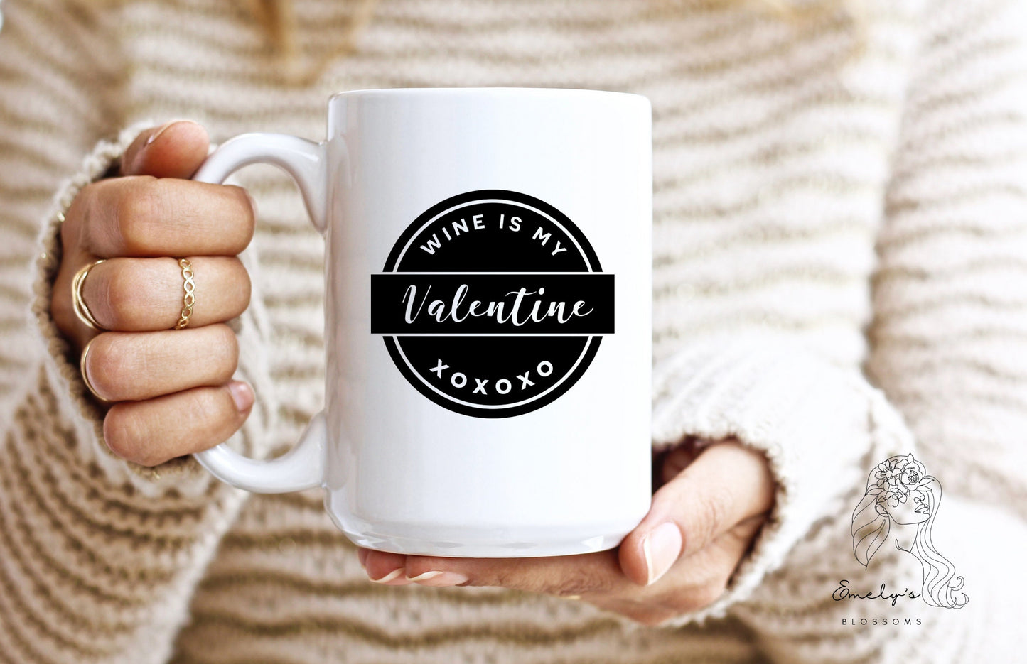 Wine is my Valentine Coffee Mug | Valentines Day Coffee Mug| Valentine Coffee Mug| XOXO| Be mine| Love| For her | For him |