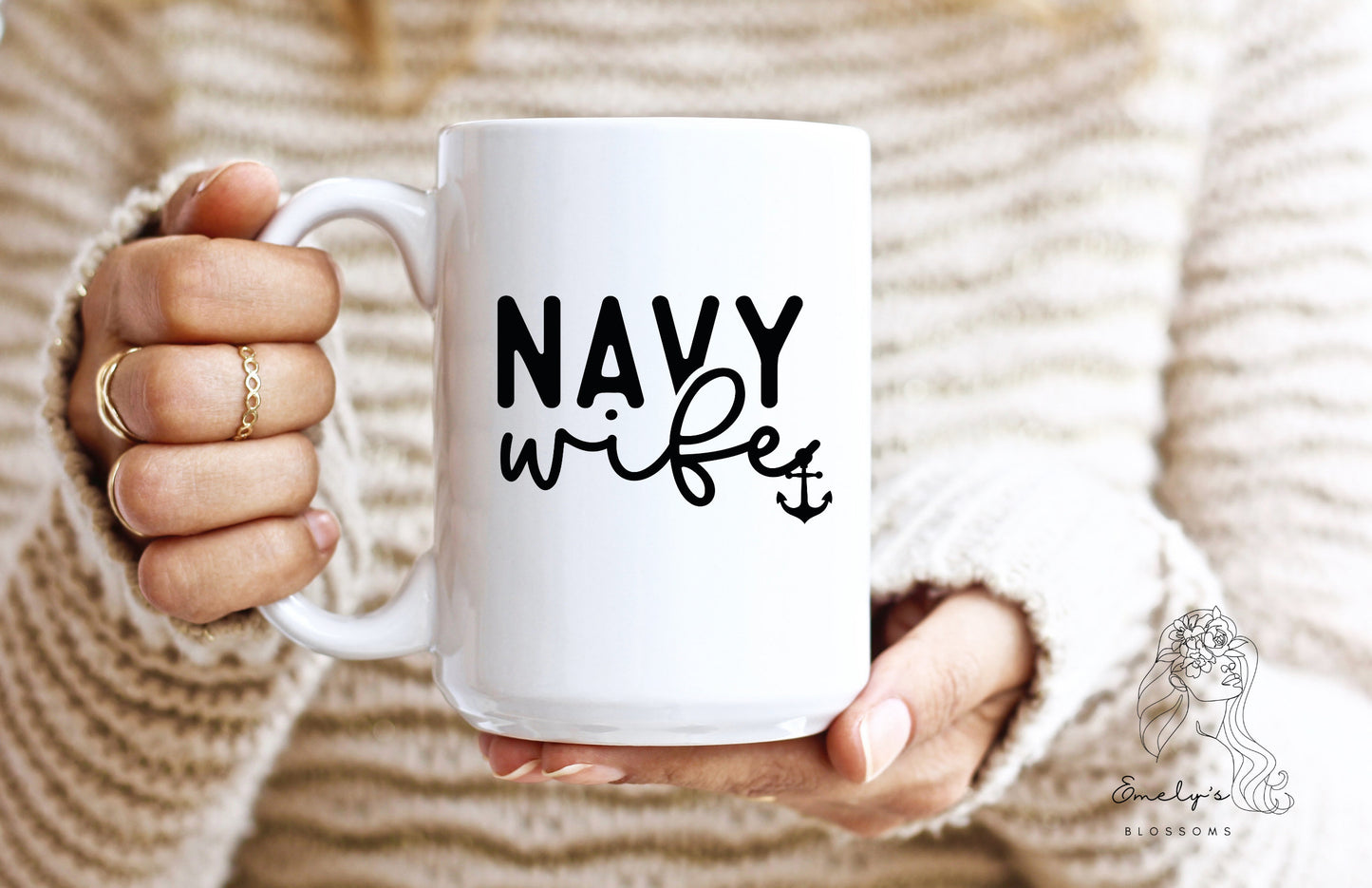 Navy Wife Coffee Mug | Navy Wifey Cup| USN Wife Mug | Military Wife | Gift for her |