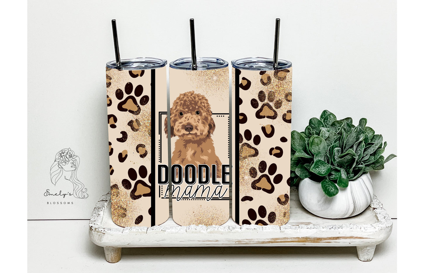 Doodle Mama Tumbler | Dog Mom Tumbler | Goldendoodle Mama Tumbler | Dog Mama Tumbler