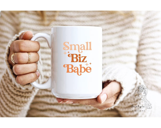 Small Biz Babe Coffee Mug | Small Business Owner Life Mug | Small Business Coffee Cup | Small Business Coffee Mug