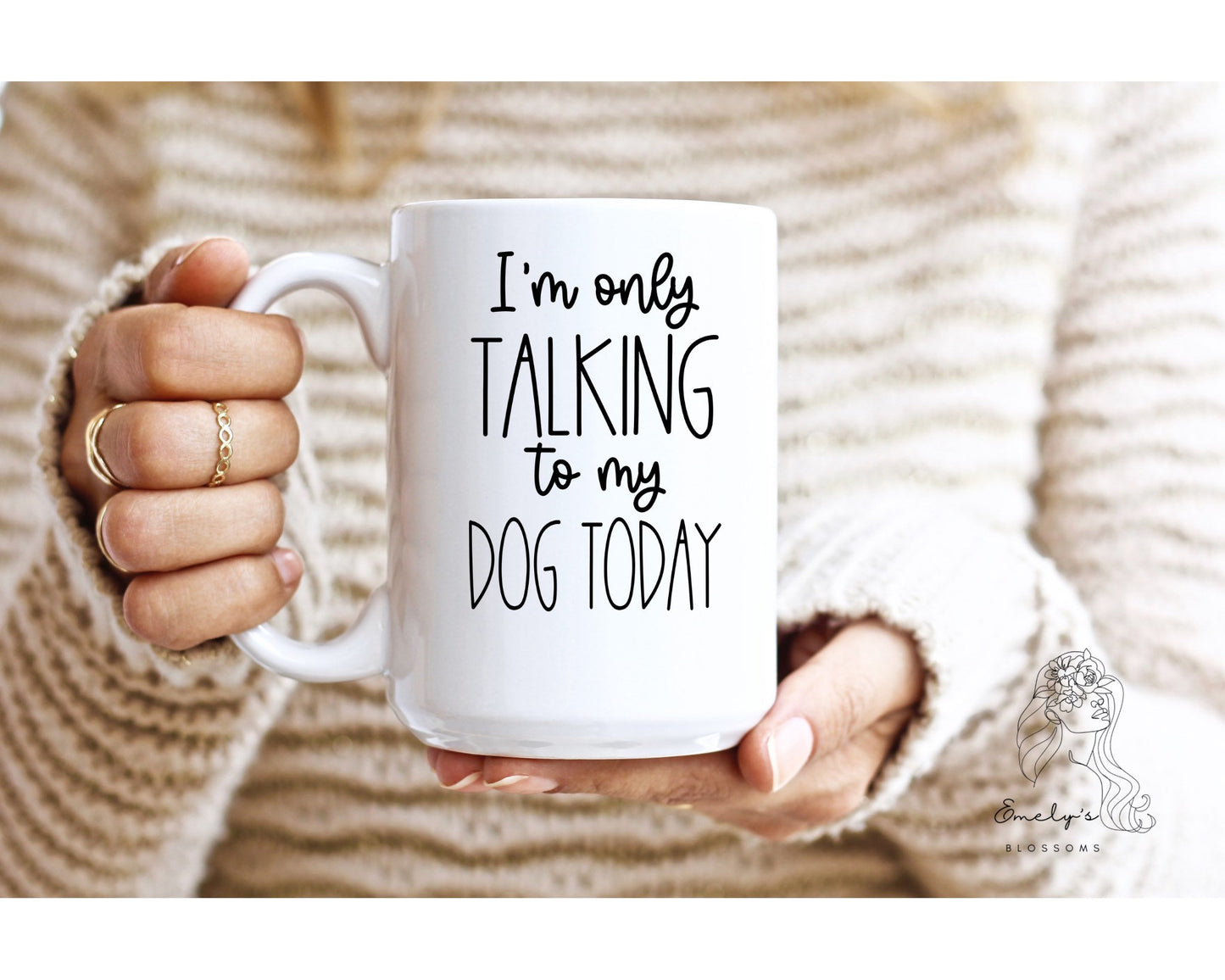 I'm only talking to my Dog today Coffee Mug | Dog Life Coffee Mug | Dog Mom Coffee Mug | Fur Mama Coffee Mug