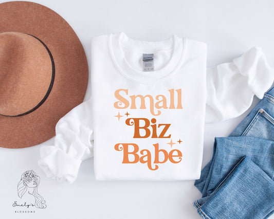 Small Biz Babe Crewneck | Small Business Owner Life Sweater | Small Business Sweater | Small Business Cozy Crewneck| PRE-ORDER
