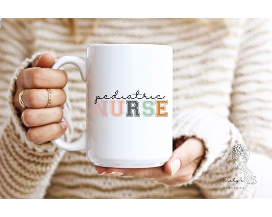 Pediatric Nurse Ceramic Mug | Nurse Ceramic Mug | Nurse Life Coffee mug | Nurse Mug | Pediatric Nurse Mug | Nurse Life