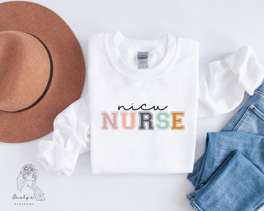 Nicu Nurse Crewneck | Nurse Life Sweater | Nurse Sweater | Nurse Cozy Crewneck|  PRE-ORDER
